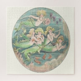 Nautical Vintage Fantasy Mermaids Cameo
