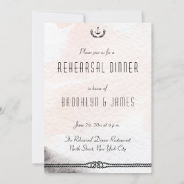 Nautical Wedding Probe Einladen Wasserfarbenpfirsi Einladung