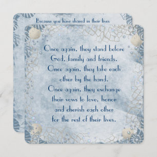 Nautical Wedding Vow Renewal Einladung