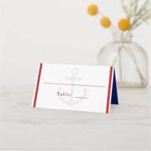 Nautical Wedding White Red Rope Anchor