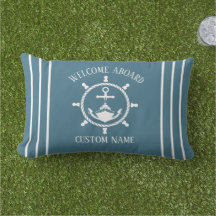Nautical Welcome Kapitän Anker Blaue Marine