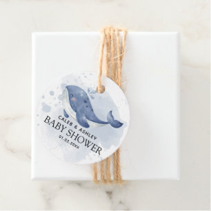 Nautical Whale Baby Dusche Vielen Dank für Ihre Un Geschenkanhänger