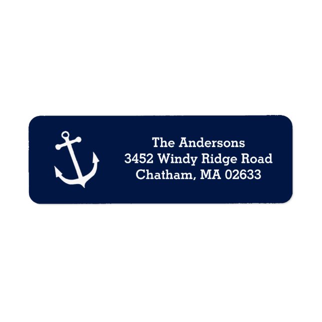 Nautical White Anchor Beach House Einfach klassisc (Vorne)