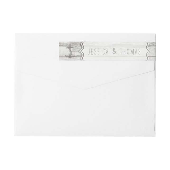 Nautical Whitewusal Wood Beach Wedding Collection (Rückseite)
