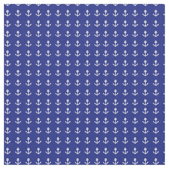 Nautik Blau und Weiß Stoff (Nahaufnahme)