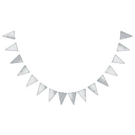 Nautikgrau Wimpelkette