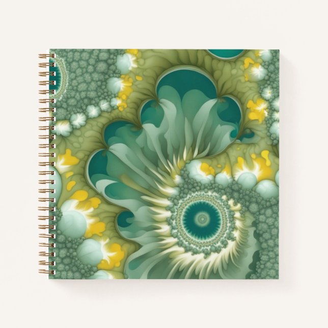 Nautilus Abstrakt Notizbuch (Vorderseite)