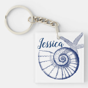 Nautilus Coquille et Starfish Marine Life Personna