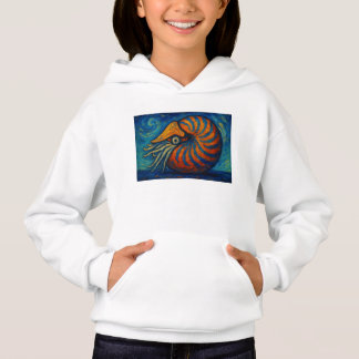 Nautilus im van Gogh Stil Hoodie