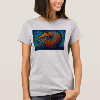 Nautilus im van Gogh Stil T-Shirt