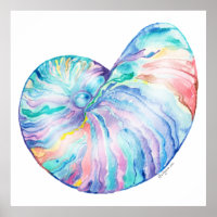Nautilus Infinity Art Imprimer et poster