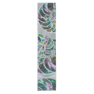 Nautilus Muschel Abalone und Pearl Kurzer Tischläufer