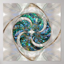 Nautilus Muschel - Abalone und Pearl