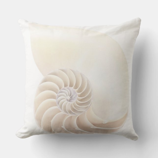 Nautilus-Muschel, Nahaufnahme Kissen (Vorderseite)