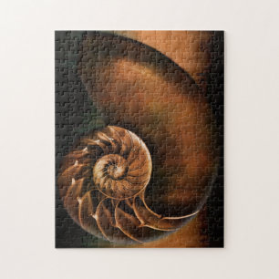 Nautilus-Muschel-Puzzlespiel