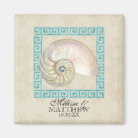 Nautilus Muschel Wasserfarbe Griechischer Schlüsse