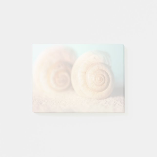 Nautilus-Muscheln auf Strand Post-it Klebezettel (Vorderseite)