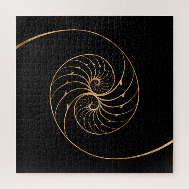 Nautilus-Muscheln - Goldenes Paar (Vertikal)