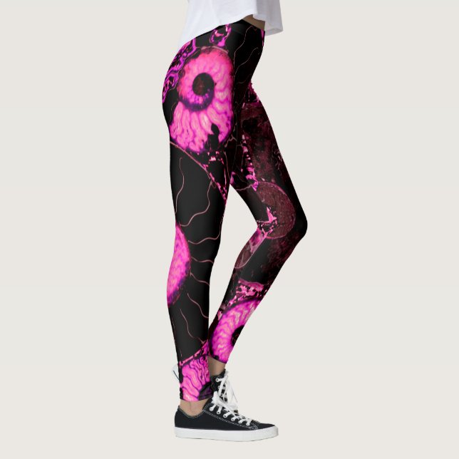 Nautilus rosa Muschel Leggings (Rechts)