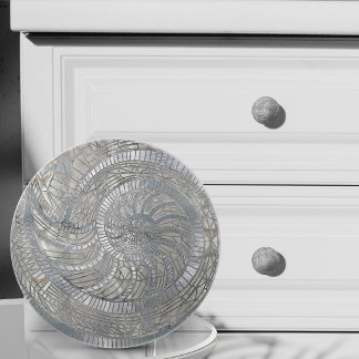Nautilus-Schalen-Mosaikkunst Keramikknauf