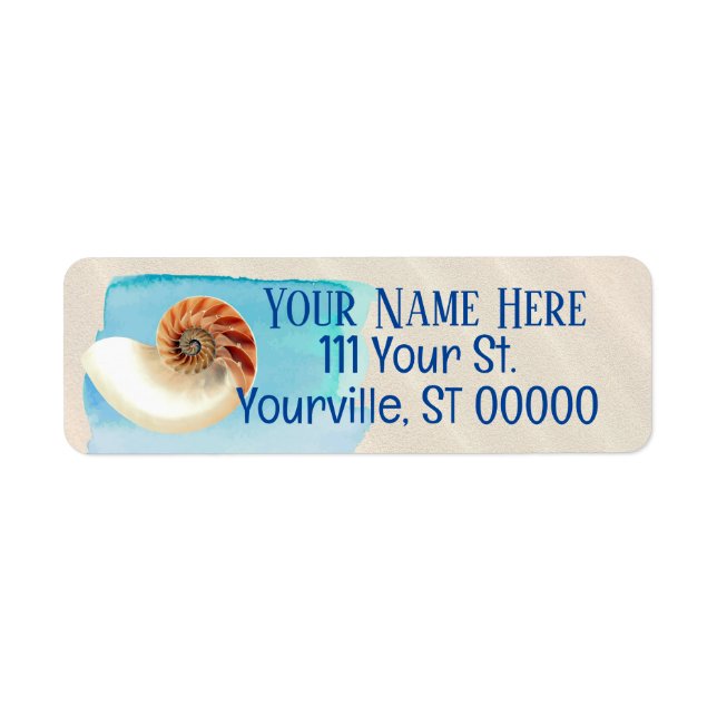 Nautilus Seashell und Sand (Vorne)