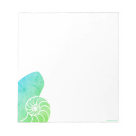 Nautilus Shades of Green Notepad Notizblock