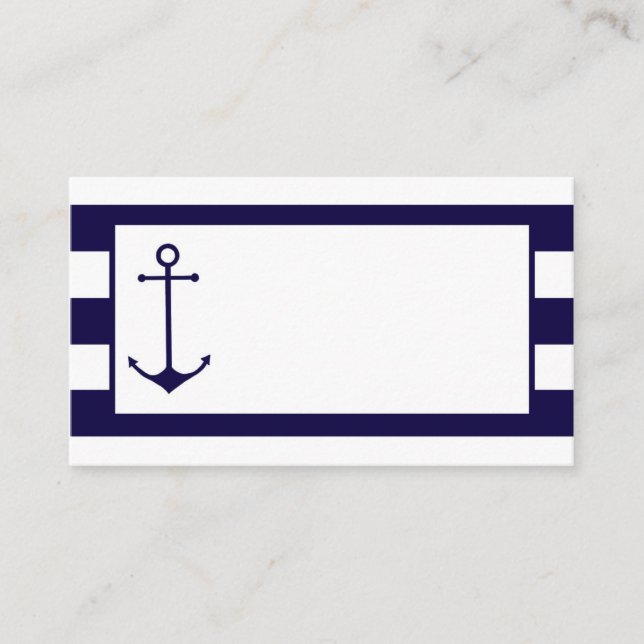 Nautique : Cartes Mariages : Carte de visite (Devant)