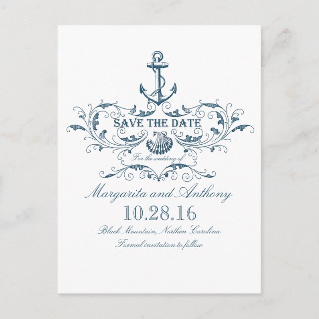 nautique enregistrer la date cartes postales (Devant)