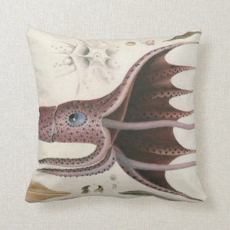 Nautique/vie marine/calmar/poulpe 20" coussin