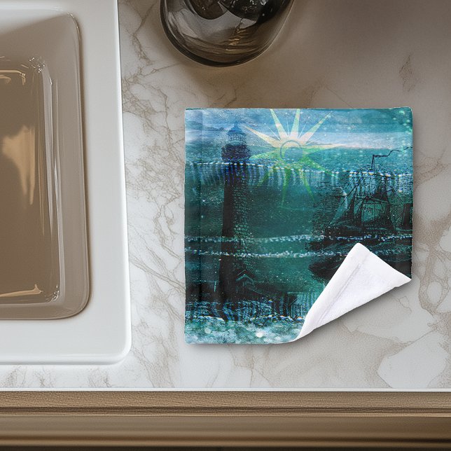 Nautique Vintage Vert mer (Créateur téléchargé)