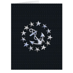 Nautique Yacht Drapeau Chrome Ensigne sur Grille I