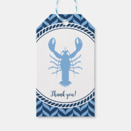 Nautisch Blau Hummer Küste  Geschenkanhänger
