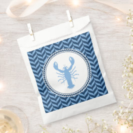 Nautisch blaue Hummer-Küsten-  Geschenktütchen