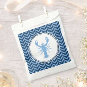 Nautisch blaue Hummer-Küsten- Geschenktütchen