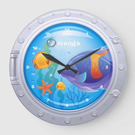 nautisch große wanduhr