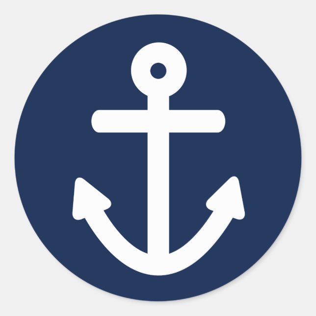 nautisch runder aufkleber (Vorderseite)