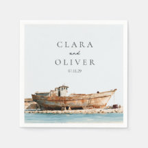 Nautische adriatische Fischereiboot-Hochzeitsfeier