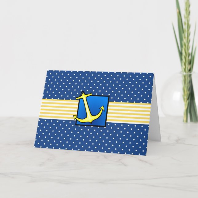 Nautische Ankerkarte Karte (Vorderseite)