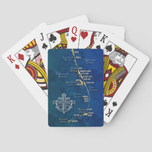 Nautische Außenbänke-Karte Spielkarten