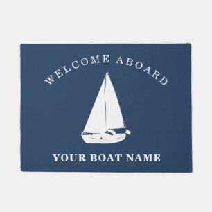 Nautische Begrüßung an Bord Personalisierter Schif Fußmatte