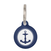 Nautische Blauanchor mit benutzerdefinierten Infor