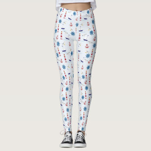 Nautische Collage Leggings