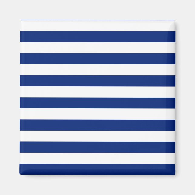 Nautische Dekoration der Navy Stripes Magnet (Vorne)