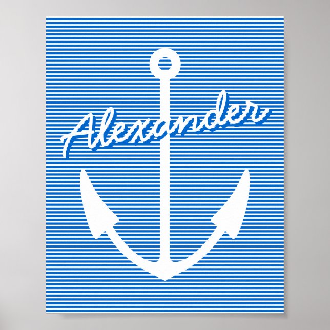 Nautische Dekoration | personalisierbarer Anker (Vorne)