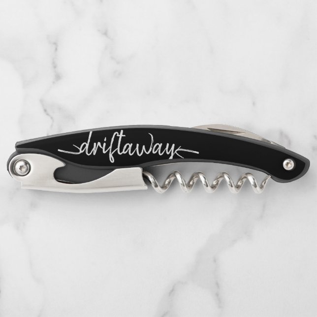 nautische DRIFT AWAY-Schrift Kellnermesser (Vorderseite)
