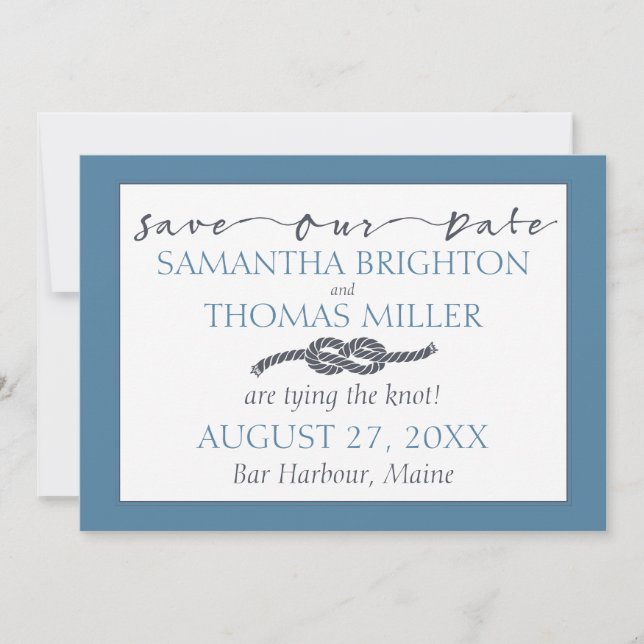 Nautische Ewigkeit | Rett unseres Datums Save The Date (Vorderseite)