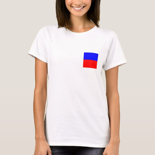 Nautische Flagge E T-Shirt (Vorderseite)