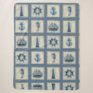 Nautische Fliesen Blue Lighthouse Anchor Ship Wh Sherpadecke