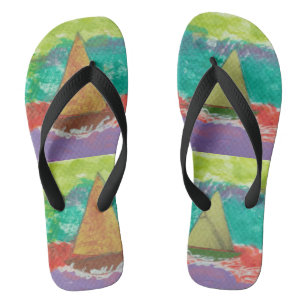 Nautische Flip Flops für Frauen