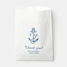 Nautische Gastgeschenk Hochzeit | Ankerbeutel Geschenktütchen